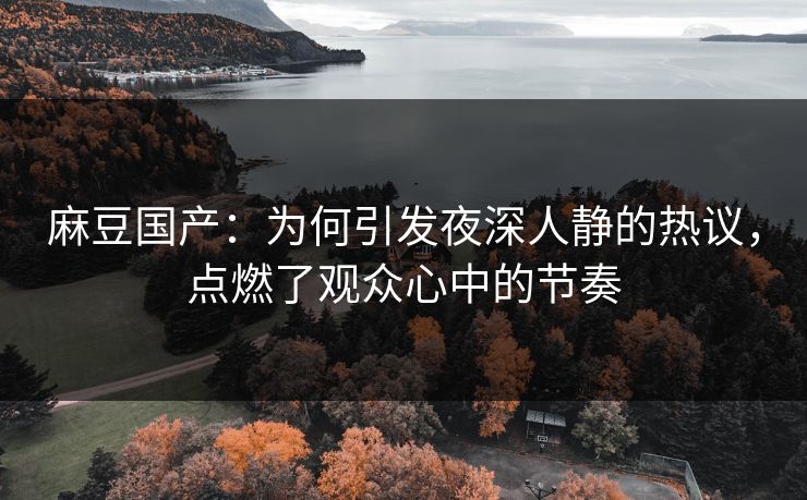 麻豆国产:为何引发夜深人静的热议,点燃了观众心中的节奏 麻豆国产:为何引发夜深人静的热议,点燃了观众心中的节奏